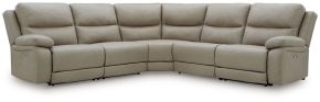 Signature Design by Ashley® PC99201S8 Narwhal Place - 5-Piece Power Reclining Sectional - Pebble