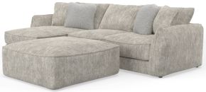 Jackson 2306/73/75/28-01 Jackson 2306/73/75/28-01 Bucktown - 2 Piece Sofa / LSF Chaise With Extra Thick Cuddler Seat Cushions & Cocktail Ottoman - Parchment