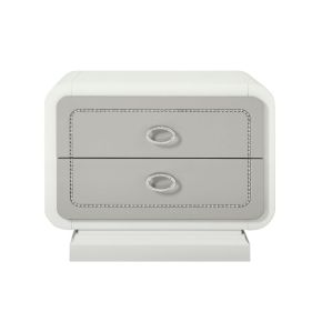 ACME 20193 Allendale - Nightstand - Ivory & Latte High Gloss