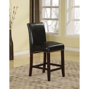 ACME 96169 Jakki - Counter Height Chair (Set of 2) - Black PU