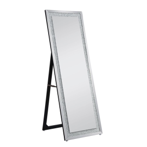 ACME 97157 Nowles - Accent Mirror - Mirrored & Faux Stones