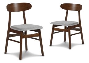 New Classic D331-20-GRY Morocco - Dining Chair With Gray Seat Cushion (Set of 2) - Light Gray