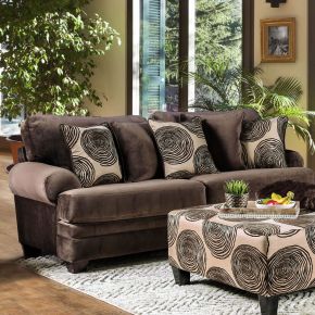 Furniture of America SM5142BR-SF Bonaventura - Sofa - Brown