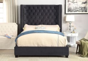 Furniture of America CM7679DG-CK Mirabelle - California King Bed - Dark Gray