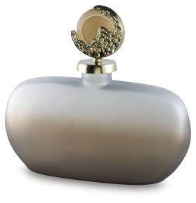 Signature Design by Ashley® A2000781 Acario - 11" Jar - Taupe / Gold Finish