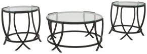 Signature Design by Ashley® T115-13 Tarrin - Occasional Table Set (Set of 3) - Black