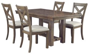Signature Design by Ashley® D631-45 Moriville - Rectangular Dining Room Extension Table - Grayish Brown