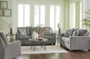 Signature Design by Ashley® 51205/38/35/25 Deltona - Graphite - 3 Pc. - Sofa, Loveseat, Rocker Recliner