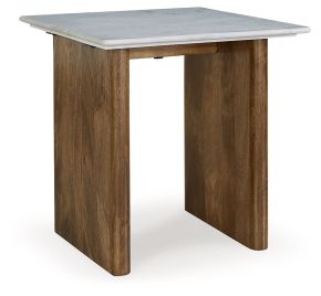 Signature Design by Ashley® T662-3 Isanti - Light Brown / White - Rectangular End Table