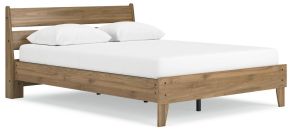 Signature Design by Ashley® EB1866B3 Deanlow - Queen Platform Panel Bed - Honey