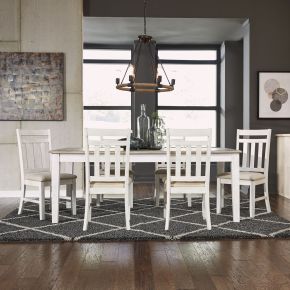 Liberty Furniture 171-CD-7RLS Summerville - 7 Piece Rectangular Table Set - White