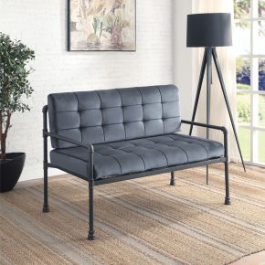 ACME LV00426 Brantley - Loveseat - Gray Velvet & Sandy Gray
