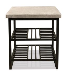 Riverside Furniture 77709 Riverside Furniture 77709 Capri - Side Table - Alabaster Travertine