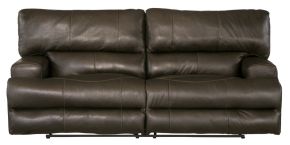 Catnapper 4581-1283/28-3083/28 Catnapper 4581-1283/28-3083/28 Wembley - Italian Leather Match Lay Flat Reclining Sofa - Steel