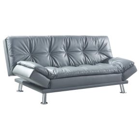 CoasterEssence 500096 Dilleston - Upholstered Tufted Convertible Sofa Bed - Gray