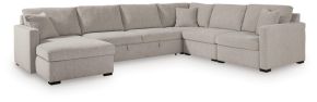 Benchcraft® 68605S97 Benchcraft® 68605S97 ModMax Luxe - 5-Piece Sectional With LAF Corner Chaise And Pop Up Sleeper - Flint