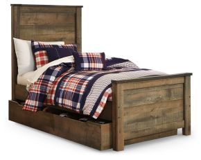 Ashley Furniture B446B8 Ashley Furniture B446B8 Trinell - Twin Panel Bed With 1 Large Storage Drawer - Brown