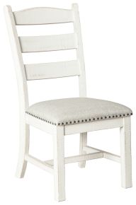 Signature Design by Ashley® D546-01 Valebeck - Dining UPH Side Chair (Set of 2) - Beige / White