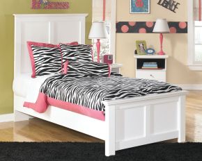 Signature Design by Ashley® B139/53/52/83 Bostwick Shoals - White - Twin Panel Bed