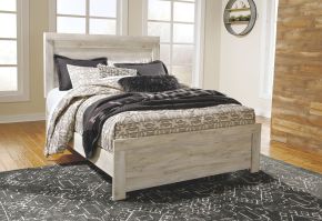 Signature Design by Ashley® B331/57/54/96 Bellaby - Whitewash - Queen Panel Bed
