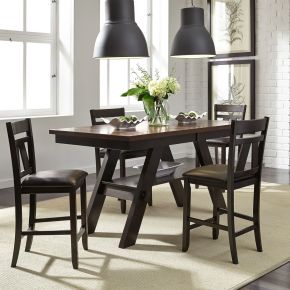 Liberty Furniture 116-CD-5GTS Lawson - 5 Piece Gathering Table Set - Dark Brown
