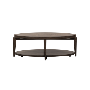Liberty Furniture 268-OT1010 Penton - Oval Cocktail Table - Dark Brown