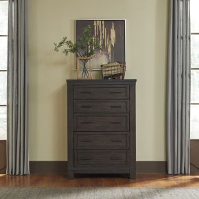 Liberty Furniture 759-BR41 Thornwood Hills - 5 Drawer Chest - Dark Gray