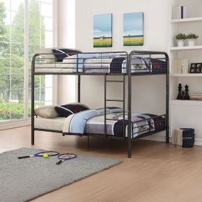 ACME 37435 ACME 37435 Bristol - Full Over Full Bunk Bed - Gunmetal