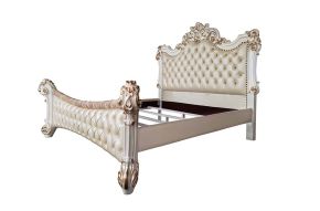 ACME BD01339Q Vendom - Queen Bed - PU & Antique Pearl Finish