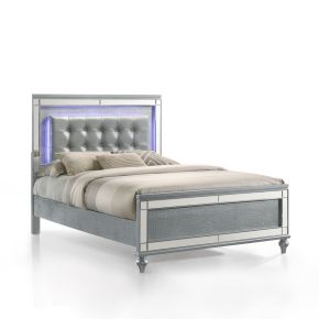New Classic 02-9698S-400 Valentino - 4/6 Full Bed - Silver