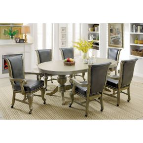 Furniture of America CM-GM367GY-T-TABLE Melina - Game Table - Gray