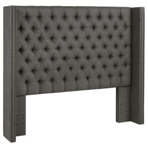 CoasterEssence 301405FB1 Bancroft - Upholstered Full Wingback Headboard - Gray