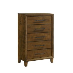 New Classic B0182-070 Ballard - 5 Drawer Chest - Walnut