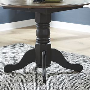 Liberty Furniture 186B-P4242 Carolina Crossing - Drop Leaf Table Base - Black