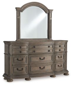 Signature Design by Ashley® B944B1 Ardenfield - Dresser And Mirror - Light Brown