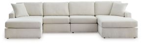 Signature Design by Ashley® 92103S19 Modmax - 4-Piece Double Chaise Sectional - Oyster