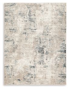 Ashley Furniture R406522 Gentor - 5' x 7' Rug - Blue / Ivory
