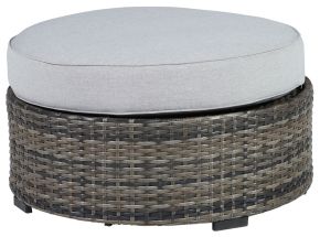 Signature Design by Ashley® P459-814 Harbor Court - Ottoman with Cushion - Gray