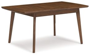 Signature Design by Ashley® D615-35 Lyncott - Rectangular Dining Room Butterfly Extension Table - Brown
