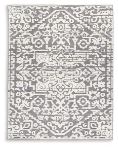 Signature Design by Ashley® R406261 Oddetteley - Gray / Ivory - Large Rug