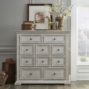 Liberty Furniture 361W-BR32 Big Valley - 10 Drawer Chesser - Whitestone
