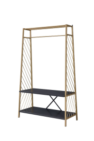 ACME 97850 Pahor - Hall Tree - Gold & Black Finish