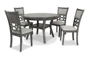 New Classic D1763-50S-GRY Mitchell - 5 Piece Dining Set - Gray
