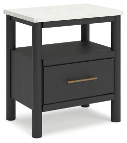 Signature Design by Ashley® B2616-91 Cadmori - One Drawer Night Stand - Black / White
