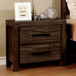 Furniture of America CM7382N Rexburg - Nightstand - Wire - Brushed Rustic Brown