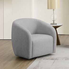 ACME LV03592 Etienne - Chair With Swivel - Gray Linen
