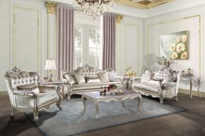 New Classic 23-502-3NP Monique - 3 Piece Sofa & Loveseat & Chair - Pearl Silver