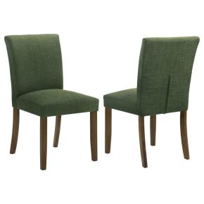 Coaster Fine Furniture 106378 Cantley - Upholstered Dining Side Chair (Set of 2) - Green