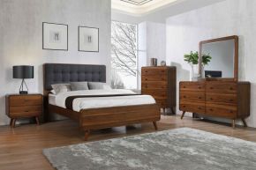 Coaster Fine Furniture 205131F-S5 Robyn - 5 Piece Full Bedroom Set - Dark Walnut