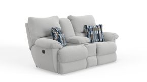 Jackson Furniture Industries 62579-2530/11-2531/43 Jackson Furniture Industries 62579-2530/11-2531/43 Lenny - Power Lay Flat Reclining Console Loveseat - Winter